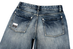 IN EXISTENCE x i Washed Lightning Fade Wide-Leg Jeans Blue