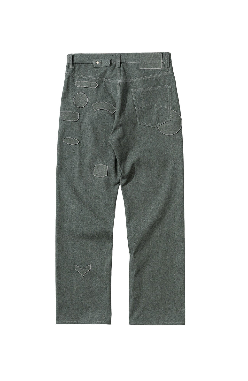 URBAN+FOREST Minimal Patch Straight-Leg Denim