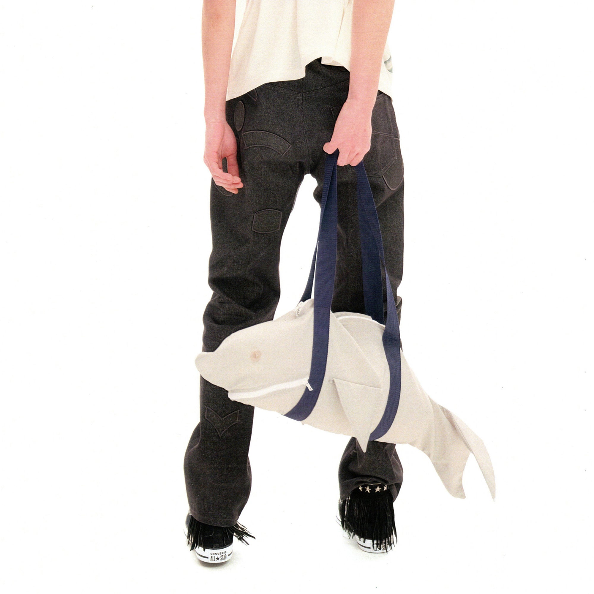URBAN+FOREST Minimal Patch Straight-Leg Denim