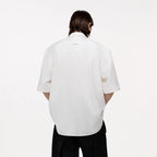 TIWILLTANG Draped Camp-Collar T Shirt
