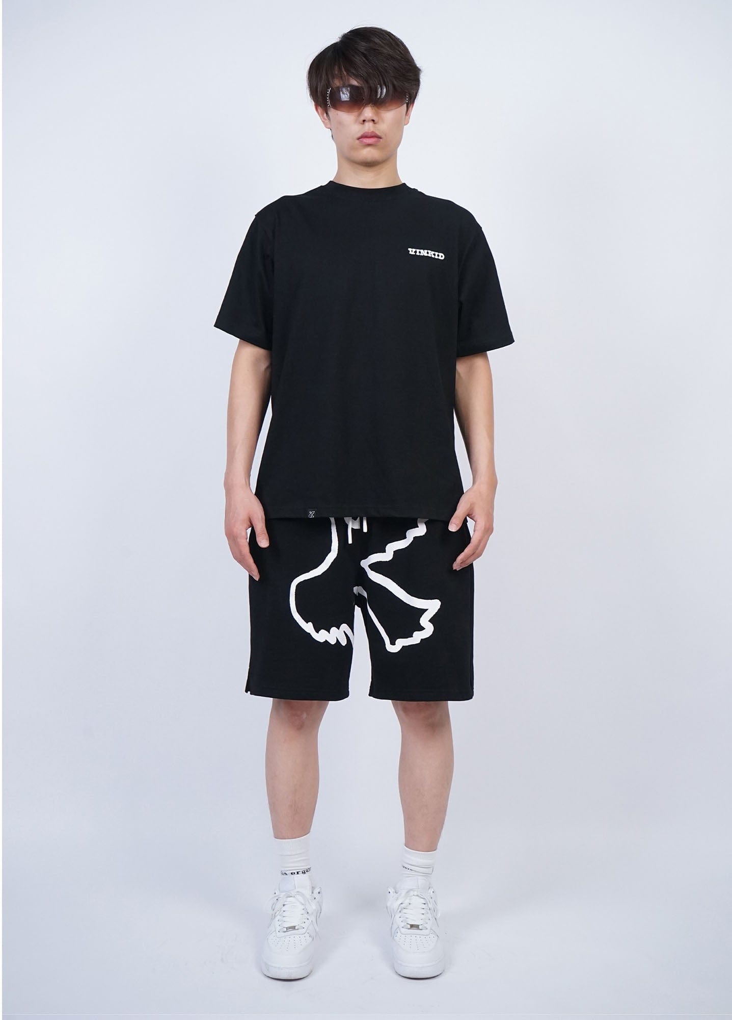VINKID Dove Graphic Drawstring Sweat Shorts