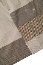 GONGHE REPUB Patchwork Check Relaxed Shirt