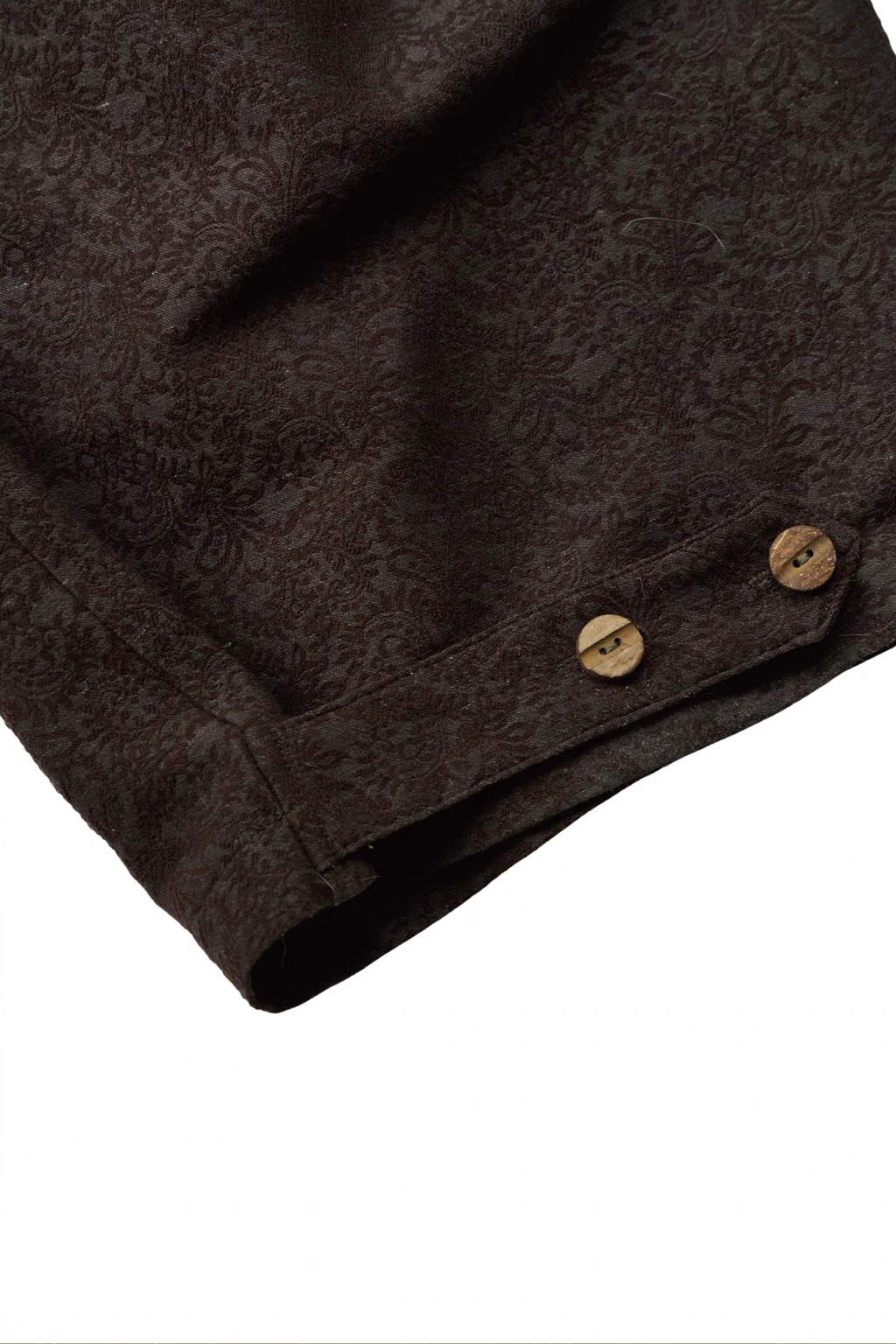 GONGHE REPUB Damask Jacquard Wrap-Tie Pants