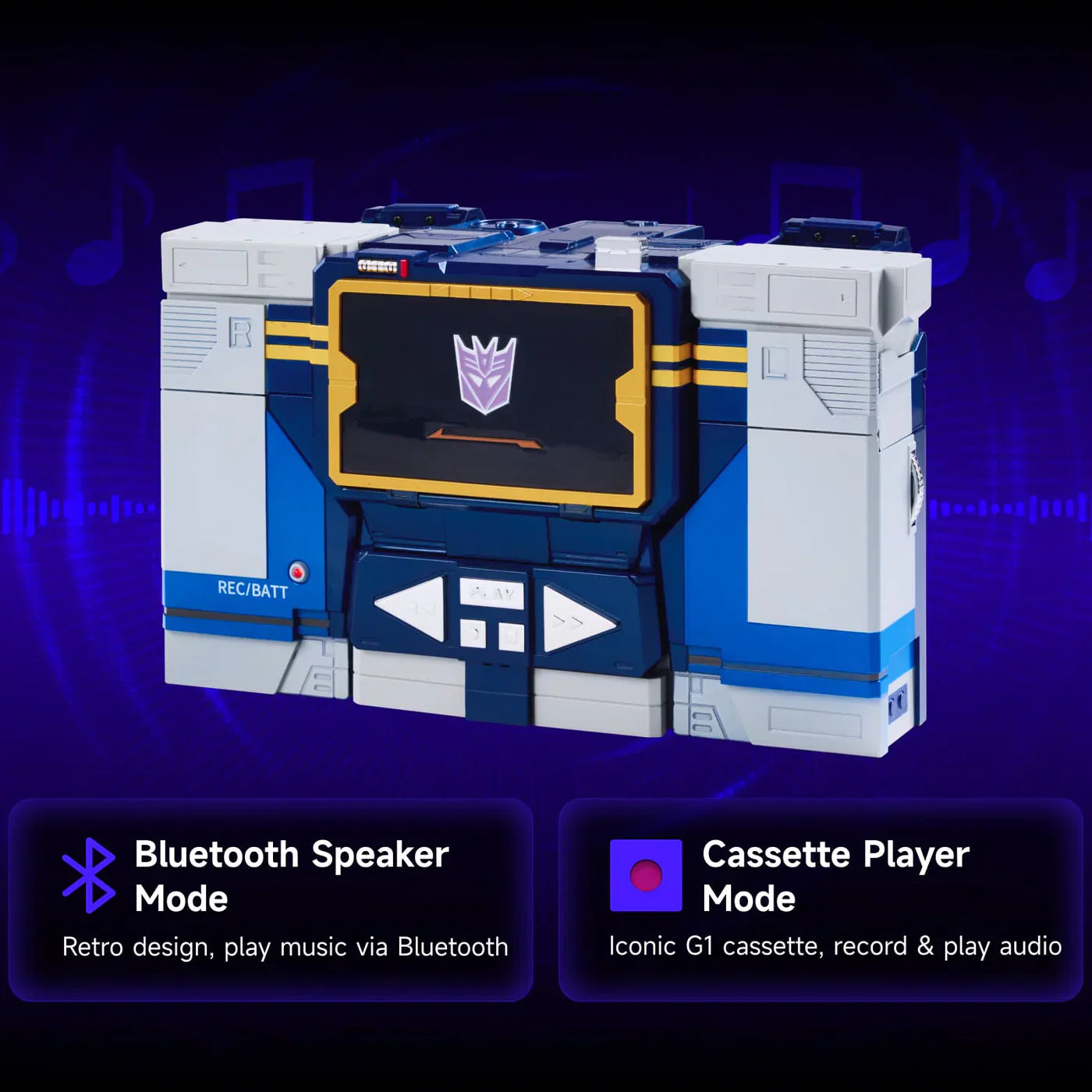 Robosen Transformers G1 Soundwave Flagship Series Auto-Converting Robot Figure