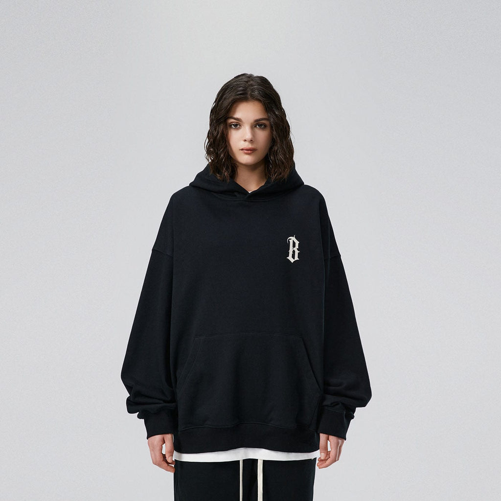 BONELESS Gothic Slogan Hoodie