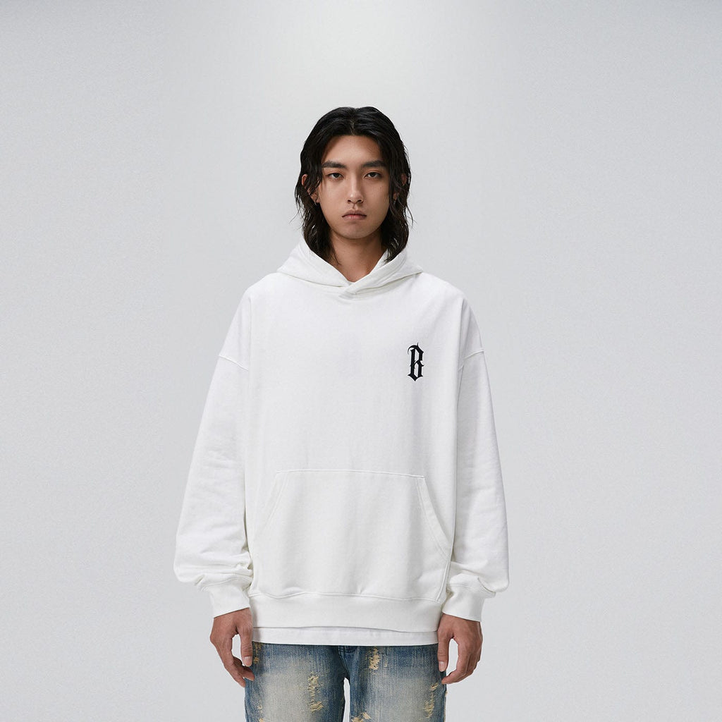 BONELESS Gothic Slogan Hoodie