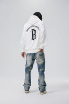 BONELESS Gothic Slogan Hoodie