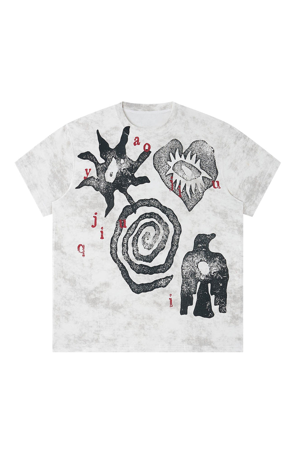 1997 POSTOFFICE Distressed Tribal Graphics T-Shirt