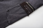 VENTUREK Washed Patch Studded Raw-Edge Shorts