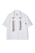 ASSEEN Cord Tassel Pocket Half Shirt