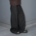 LABELROOM Washed Wide-Leg Raw Denim Pants