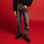 REDH Washed Paint-Splattered Distressed Jeans