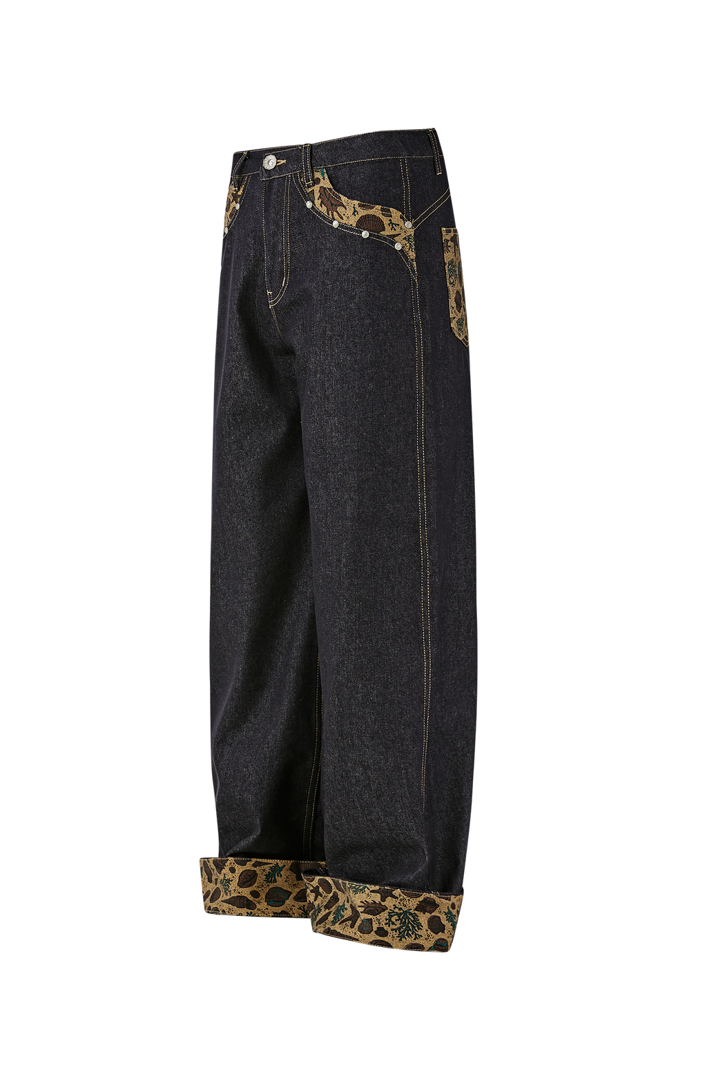 PASET Barn Cuffed Wide-Leg Jeans