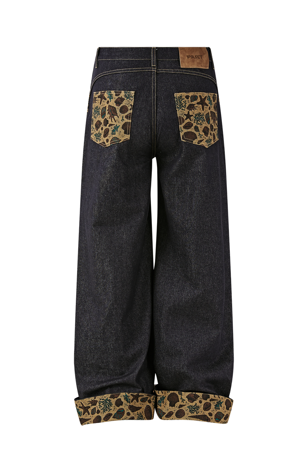 PASET Barn Cuffed Wide-Leg Jeans