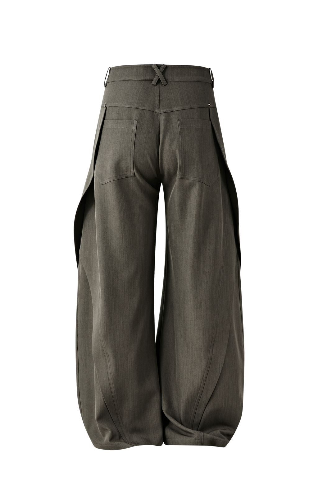 PASET Curved Seam Draped Trousers