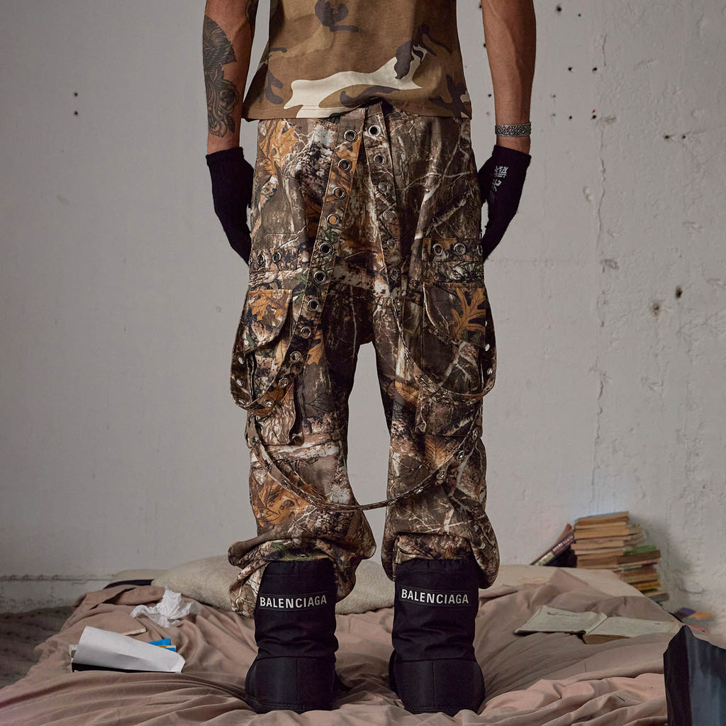 DND4DES Camo Detachable Strapped Cargo Pants