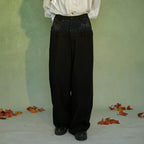 JIECHI Diamond Double-Waist Trousers