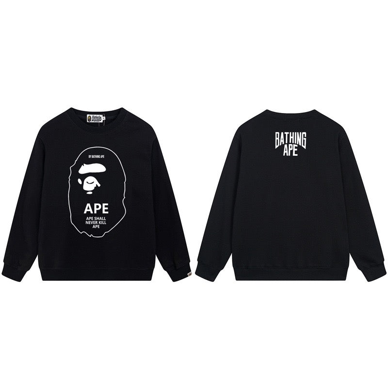 BAPE Ape Head Logo Graphic Crewneck Sweatshirt
