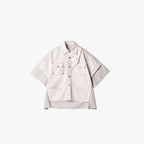 ERROR CODE ROBOT Multi-Studded Faux-Layer Short Sleeve Half Shirt