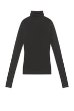 CLP Abstract Graphic Mesh Sheer Slim Turtleneck