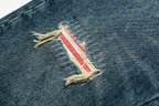 ME DA IGUAL Distressed Patch Washed Oversized Jeans