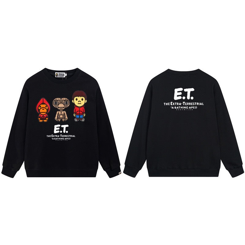 A Bathing Ape E.T. Graphic Crewneck Sweatshirt