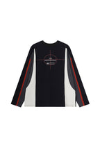 ERROR CODE ROBOT Athletic Contrast Paneled Long-Sleeve Tee