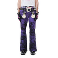 ERISSTOFF Tie-Dye Dual-Waist Flared Jeans