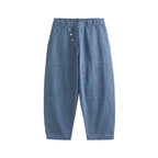 ME DA IGUAL Asymmetrical Snap Wide-Leg Cargo Jeans