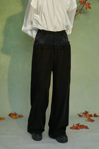 JIECHI Diamond Double-Waist Trousers