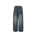 F2CE Double Waistband Washed Wide-Leg Jeans