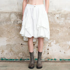 ILNya Nieternite Nifutur Layered Asymmetrical Skort White