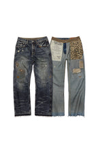 FACEONLAB Grunge Distressed Straight-Leg Jeans