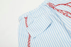 CLP Charm Graphic Striped Drawstring Pants