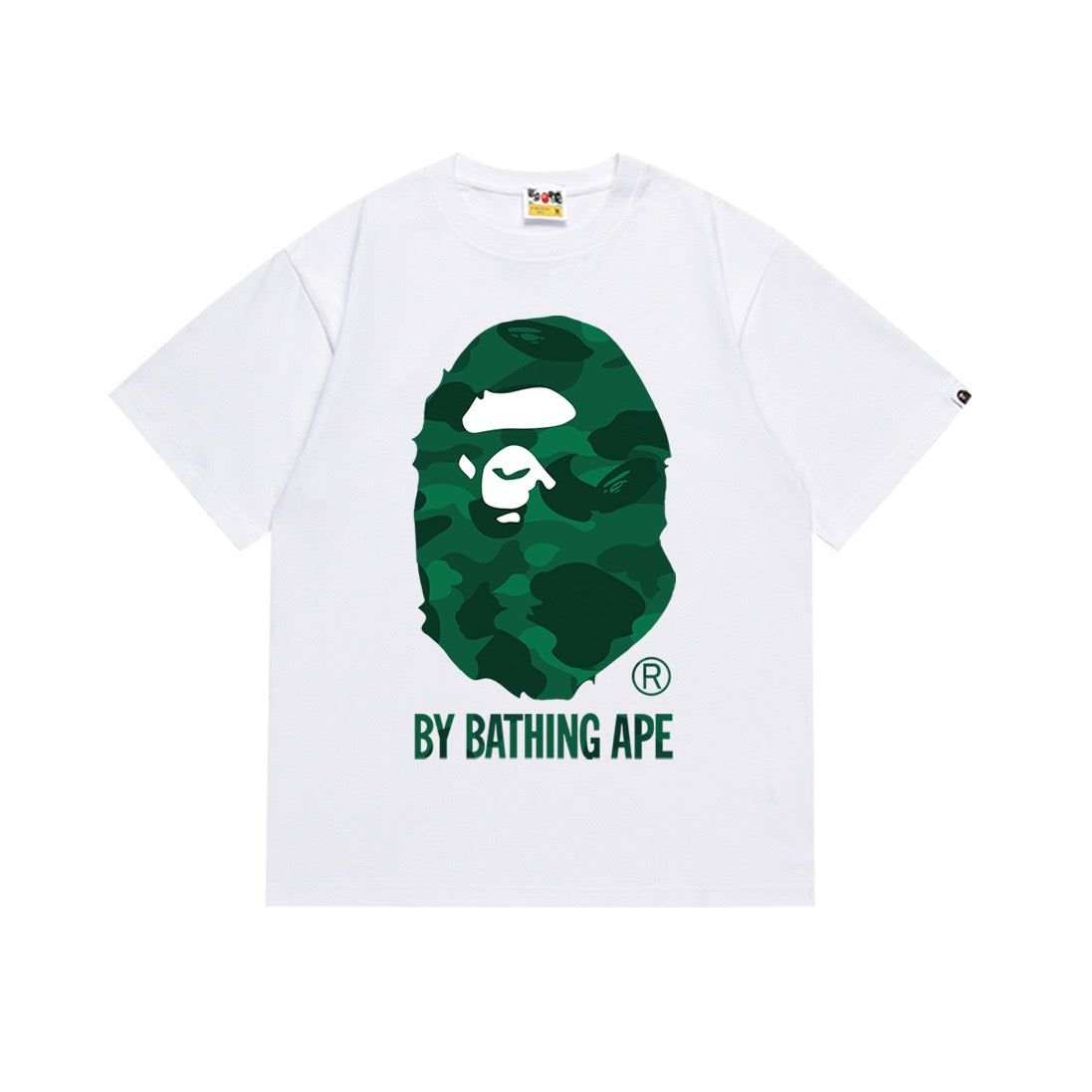 BAPE Green Camo Ape Head Graphic T-Shirt