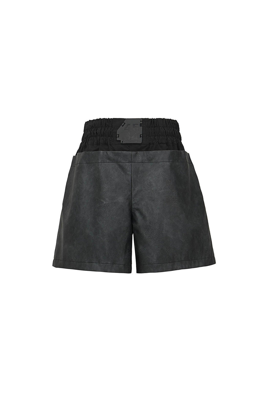 455EMBLE Layered Boxing PU Shorts