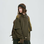 ERROR CODE ROBOT Detachable Sleeve Layered Utility Long-Sleeve Tee