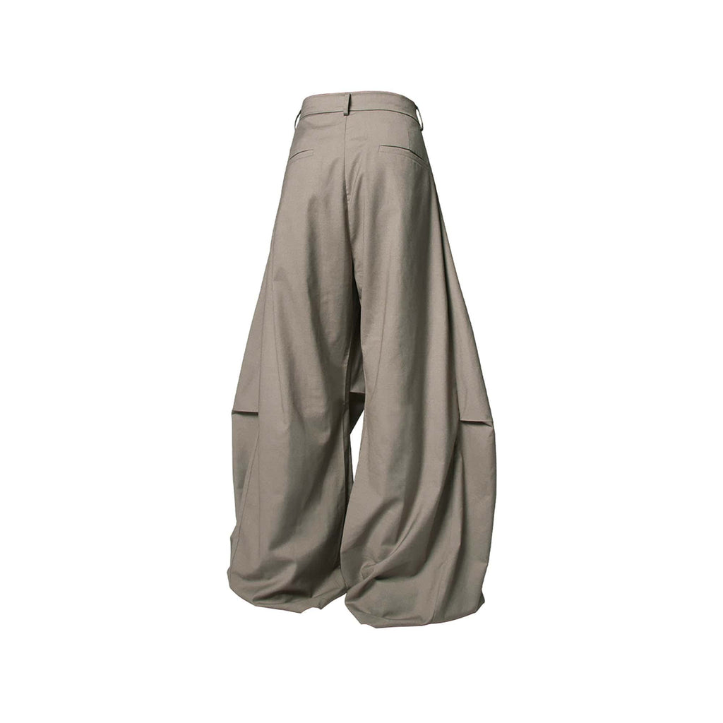 RELABEL Pleated Drape Wide-Leg Trousers