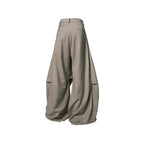 RELABEL Pleated Drape Wide-Leg Trousers