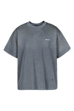 UNDERWATER Washed Ripped Gradient T-Shirt Blue