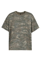 UNDERWATER Distressed Camo Oversized T-Shirt