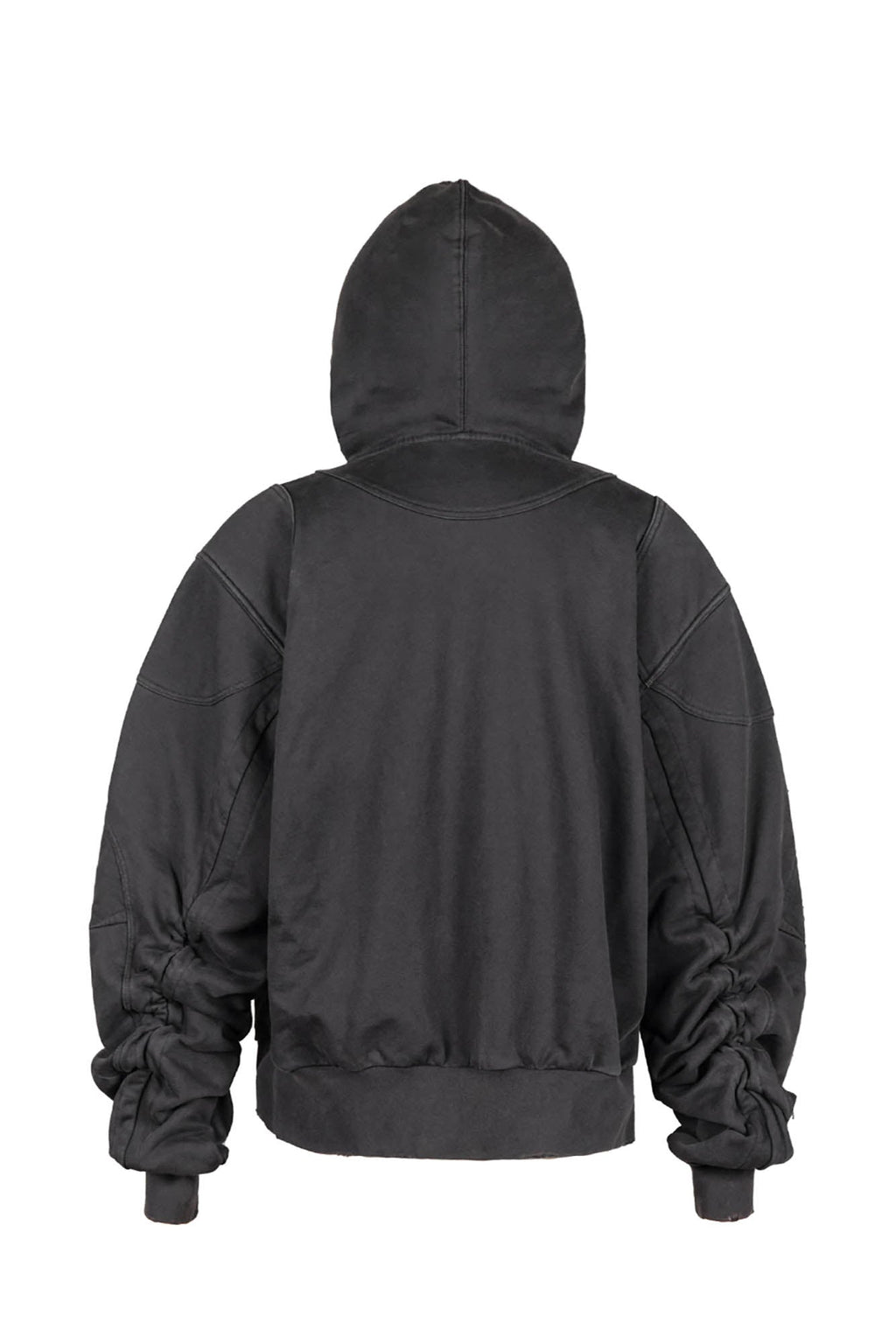 UNDERWATER Distressed Spliced Fallen Armor Zip-Up Hoodie