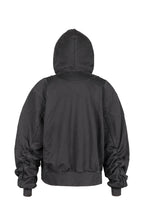 UNDERWATER Distressed Spliced Fallen Armor Zip-Up Hoodie