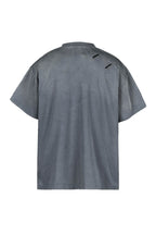 UNDERWATER Washed Ripped Gradient T-Shirt Blue