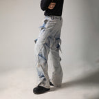 DND4DES Deconstructed Rose Petals Washed Jeans