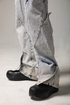 DND4DES Deconstructed Rose Petals Washed Jeans