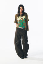 1997 POSTOFFICE Distressed Sheer Lily Flower Tee