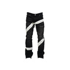VINKID Infinite Cross Panel Embroidered Jeans