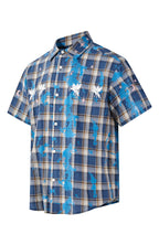PASET Unicorn Embroidered Plaid Half Shirt