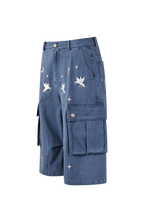 PASET Unicorn Embroidered Cargo Shorts